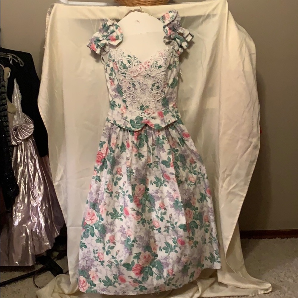 Vintage Scott McClintok Floral Dress